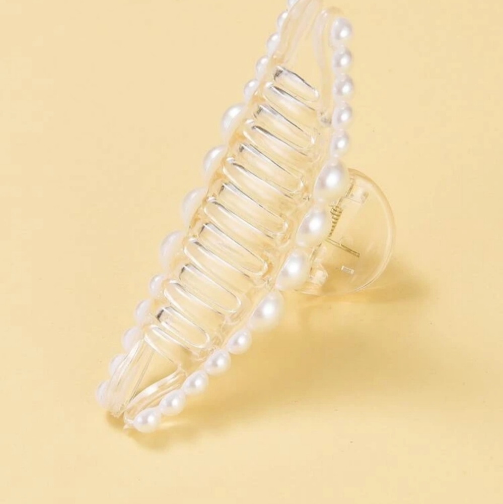 Faux Pearl Hair Clip - Picture 2 of 5
